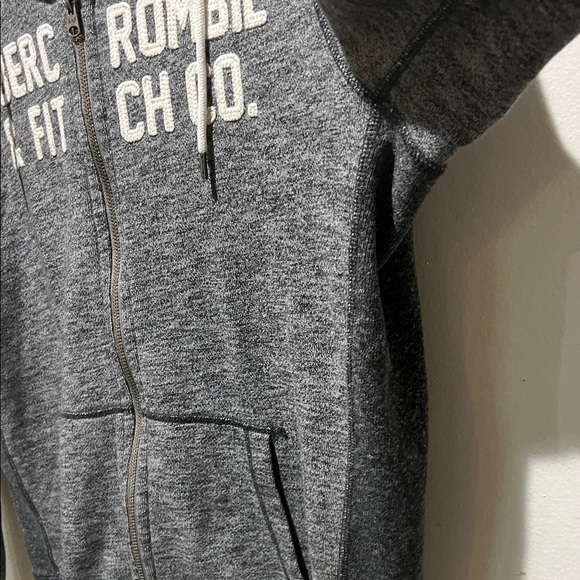 Abercrombie & Fitch Charcoal Zip-Up Hoodie - Picture 4 of 6